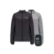 Mac In A Sac Packable Adults Ladies Polar Down Reversible Jacket Black/Grey