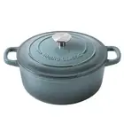 EDGING CASTING Enameled Cast Iron Round Dutch Oven with Lid Dual Handle Pot B...