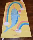 Pottery Barn Kids Narwhal Kid Beach Towel Madison Monogram NEW