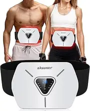 EMS Muscle Stimulator, EMS Training Device, Built-in EMS Abdominal Trainer, 8 Modes and 30 Levels, Electric EMS Abdominal Trainer for Men and Women, Suitable for Home Fitness Exercises
