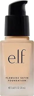 e.l.f. Flawless Satin Foundation, Lightweight & Medium Coverage, Semi-Matte Finish, Vegan & Cruelty-Free, Light Ivory, 0.68 Fl Oz (20mL)