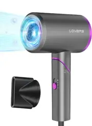1800W Ionic Blow Dryer, Foldable Handle Travel Hair Dryer