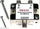 SW21 SATELLITE SWITCH SW21X For DISH NETWORK BELL LNB HD MULTISWITCH TV 110 119