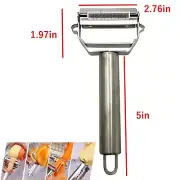 Stainless Steel 3-in-1 Fruit and Vegetable Paring Knife Multi-purpose Peeler