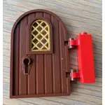 二手 樂高 LEGO 40241+30046 10210 10193 紅棕色 門 金色 窗 木門
