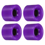 60mm Longboard Wheels Skateboard Wheel Street Wheels Cruiser 78A, Purple 4pcs