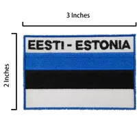 在飛比找松果購物優惠-愛沙尼亞 Estonia 背膠補丁貼 熨燙布章 Flag P