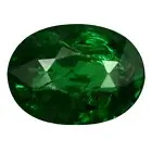 1.08 ct Fabulous Oval Cut (7 x 5 mm) Tanzania Green Tsavorite Garnet Gemstone
