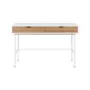 Larsson Home Office Writing Desk With 2 Drawers - Oak White
