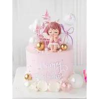 在飛比找ETMall東森購物網優惠-烘焙蛋糕裝飾品網紅安妮天使寶貝可愛萌系女孩兒童生日插件擺件