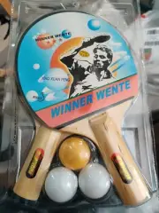 Winner Wente Player Ping Pong Set with 2 Paddles and 3 Balls Table Tennis New
