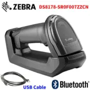 Zebra Symbol DS8178-SR 2D Wireless Bluetooth Barcode Scanner w/Cradle &USB Cord