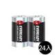 【Eveready 永備】1250SW2黑金鋼1號D碳鋅電池24入盒裝(錳乾電池 黑錳電池 乾電池)