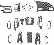 OFAFGNQB Compatible for Civic 2006-2011 Car Interior Accessories Moulding Carbon Fiber Stickers Central Control Gear Shift Panel Trim Cover