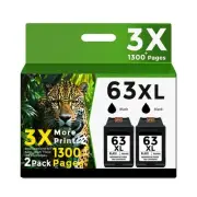 63XL Ink Cartridge for HP OfficeJet 3830 4650 4652 4655 5200 5252 5255 5258 4...