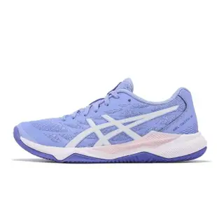 【asics 亞瑟士】排球鞋 GEL-Tactic 12 女鞋 紫 白 吸震 回彈 亞瑟膠 室內運動 羽排鞋 亞瑟士(1072A092400)