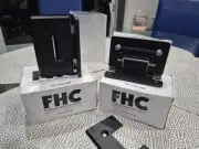 HEAVY DUTY SHOWER DOOR HINGES SOLD AS SET OF 2 BLACK / CHROME / BRUSHED NICK