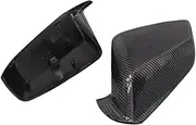 Body Side Rear View Mirror Cover Restyling Replacement Style Gloss Black ABS+Carbon Fiber 2009-2015 Compatible For Buick Lacrosse