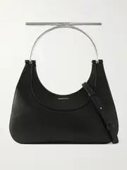 [MCQUEEN] MCQUEEN - T-bar Embellished Textured-leather Tote - Black - One size One size Black