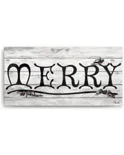 Ready2HangArt Merry Canvas Wall Art by Olivia Rose