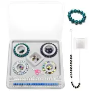 The Design Bracelet Bead Board with Clear Cover for Jewelry Bracelet Making S...