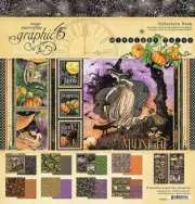 GRAPHIC 45 "MIDNIGHT TALES" BUNDLE 12X12 & 8X8 & EMBELLISHMENTS SCRAPJACK'S