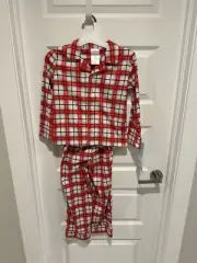 Kids Plaid Pajamas Pjs Wondershop 2 Piece Set Size XS Flannel New