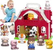 Aigybobo Farm Animals Big Barn Toys for 1 2 3 Year Old, Toddler Montessori...