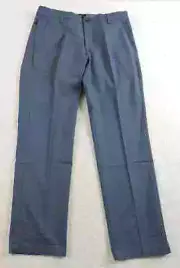 DOCKERS Mens 30x30 Workday Khaki Straight Fit Lightweight Smokey Blue Pants Flex