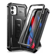 Dexnor for iPhone 11 Case Heavy Duty Rugged Cover with Kickstand