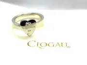 New CLOGAU Sterling Silver & Rose Gold, Tree of Life Insignia Heart Ring Size O