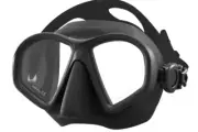 Tilos Spawn 2-Lens Scuba Diving Crystal Silicone Mask All Black