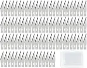 AIMALL 100x #11 Knife Replacement Blades ForExacto Carbon Steel Hobby Arts Craft Tool for Precision Cutting, Arts, Crafts, Hobby Tools - 1.54 x 0.2 Inches with Plastic Storage Case