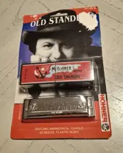 M-Homer-Old Standby-key C- diatonic Harmonica-10 hole-20 reeds-Plastic-HH34B-BL