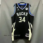 2022-23 男式全新原創 NBA 密爾沃基雄鹿隊 #34 GIANNIS ANTETOKOUNMPO STATEME