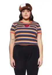 [Dolls Kill x Willy Wonka] Plus Candy Taster Ringer Tee