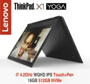 ThinkPad X1 Yoga i7 4.2GHz WQHD IPS Touch Pen 16GB 512GB NVMe Premier+ADP Wrrnty