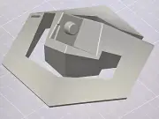 GameCube Console Logo Stand, For Use Without Gameboy Player
