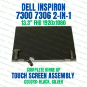 13.3" FHD Dell Inspiron 13 7306 2-In-1 P124G LCD Touch Screen Assembly Silver