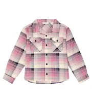 [The New Society] The New Society Raphael checked cotton shirt Y 8 purple
