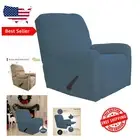 Waterproof 4-Piece Elastic Sofa Cover - Stylish Checkered Recliner Slipcover