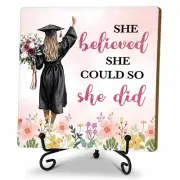 Graduation Decorations, Graduation Gifts, She Believed She Could So She Did W...