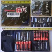 New Snap On Orange Soft Grip Mini Tip 4 Torx 4 Screwdriver 4 Pick Set SGMINI12AO