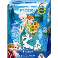 在飛比找momo購物網優惠-DISNEY冰雪奇緣1000片拼圖盒-B