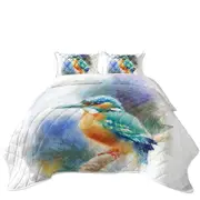 Art Painting Hummingbird Coverlet