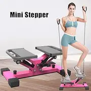 Slimming Machine,Climbing Machine Indoor Stair Stepper,mini Stepper with Resistance Bands,air Stepper Climber Fitness Ma