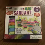 MYSTICAL MAGIC GLITTER & GLOW SAND ART/12 PIECE SET NEW DEBBIE LYNN FAST SHIPPIN