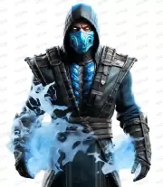Mortal Kombat ice surround Sub Zero waterproofing glossy sticker decal G