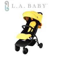 在飛比找ETMall東森購物網優惠-【美國 L.A. Baby】 旅行摺疊嬰兒手推車-黃色