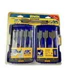 Irwin Bonus Speedbor 10-Pcs 3/8" - 1 1/2" Blue-Groove Hex Shank Spade Bit Set